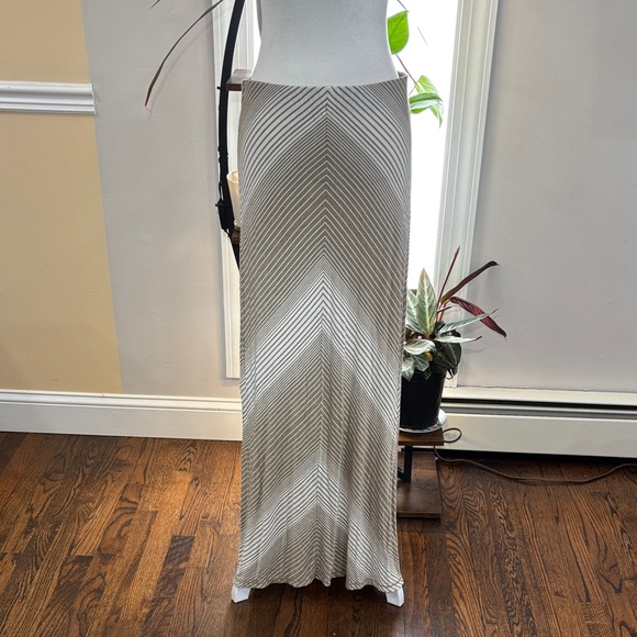 Max studio maxi striped skirt size L - Picture 1 of 5
